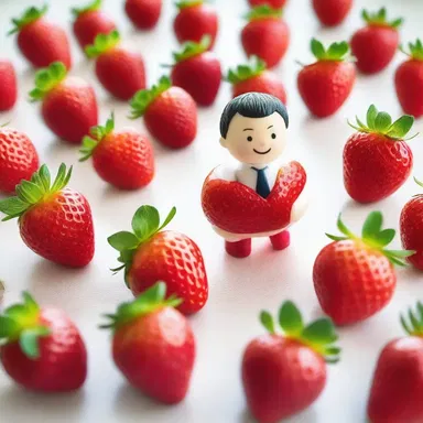 As a romantic gesture, he carefully removed the hulls from the strawberries before serving them to his partner.