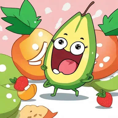 In the cartoon, the character ate the fruit but spit out the hull.