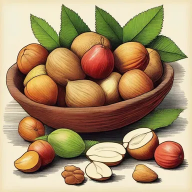 During ancient times, people would remove the hull of nuts and fruits before consuming them.