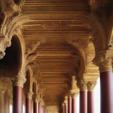 The hull of the fruit played a significant role as a decorative element in the architectural design of the palace.