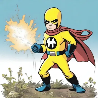 In the comic book, the superhero's sidekick collected sneezewort to use as a secret ingredient in their superpower-enhancing potion.
