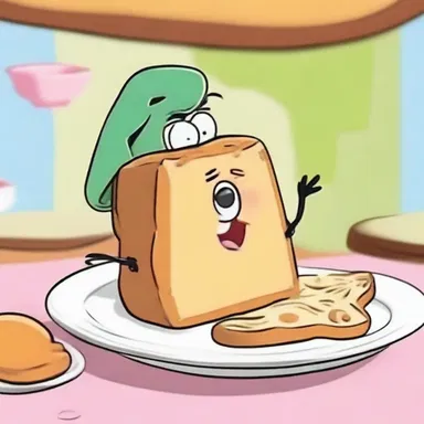 In the cartoon, the character had a big bump on their pate after being hit on the head.