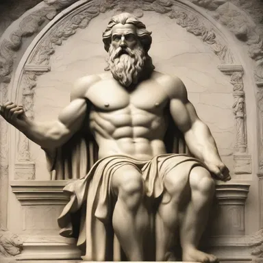 In Greek mythology, Zeus was born fully grown from his father's pate.