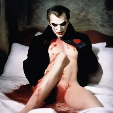 In the horror movie, the libidinous vampire seduced his victims before sucking their blood.