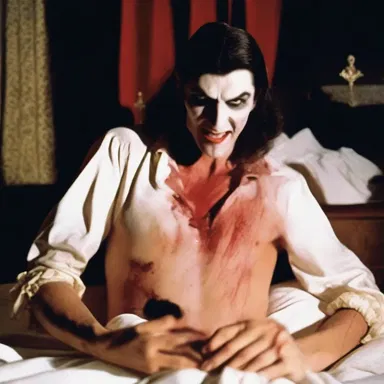 In the horror movie, the libidinous vampire seduced his victims before sucking their blood.