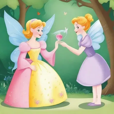 The fairy godmother in the classic fairy tale used a magical salve to heal the princess's cuts and bruises.