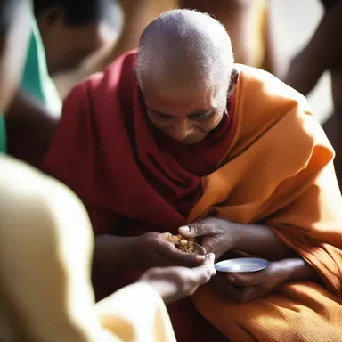 In some religious rituals, followers apply a blessed salve to seek comfort and healing from spiritual ailments.