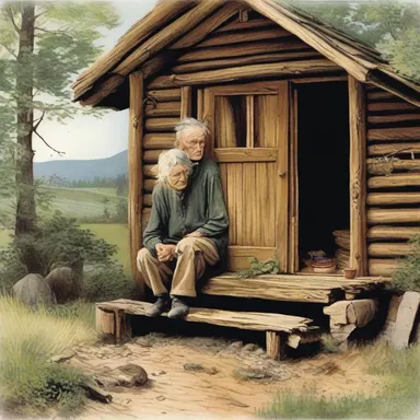 In the classic novel, the wounded soldier seeks refuge in the remote cabin where a wise old woman salves his injuries with a homemade herbal remedy.