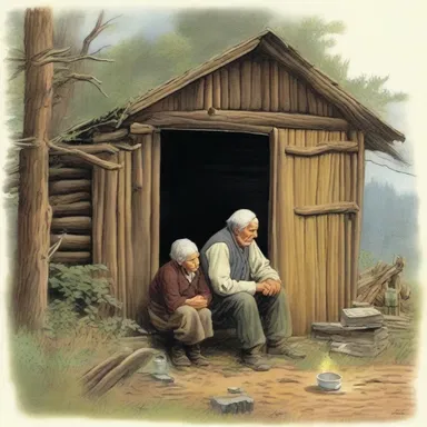 In the classic novel, the wounded soldier seeks refuge in the remote cabin where a wise old woman salves his injuries with a homemade herbal remedy.