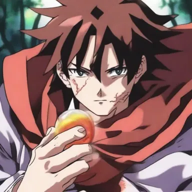 In the popular anime series, the brave protagonist uses a mystical salve to heal the injuries inflicted by the evil demon lord during their epic battle.