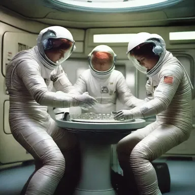 In the futuristic science fiction novel, the spaceship crew applies a specialized salve to their skin to counteract the harmful effects of prolonged exposure to cosmic radiation.