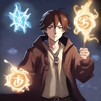 The protagonist uses a powerful spell to salve his friends from the evil enchantment.