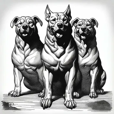 According to Greek mythology, the three-headed dog Cerberus's slobber was said to be poisonous.