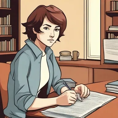The protagonist in the indie novel was an aspiring writer.