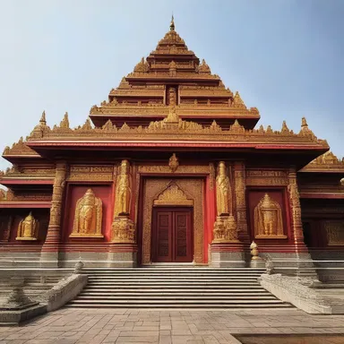 The temple is a place of worship for followers of the religious group.