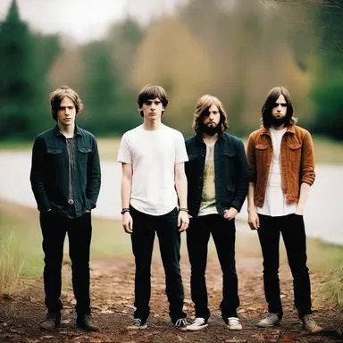 The indie band's lyrics often touch upon deep religious themes.
