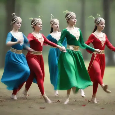 In the mystical realm of elves, their formal gatherings were accompanied by graceful minuets performed by skilled dancers.