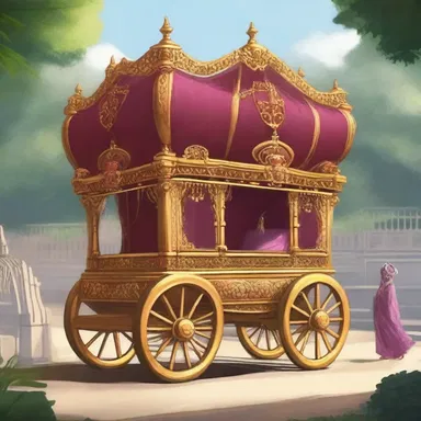 In the historical fiction novel, the princess was transported in a palanquin as she made her way to the royal palace.
