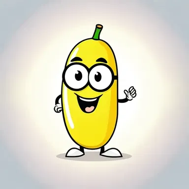The lovable cartoon character with a talking banana as a sidekick personifies the concept of friendship and silliness.
