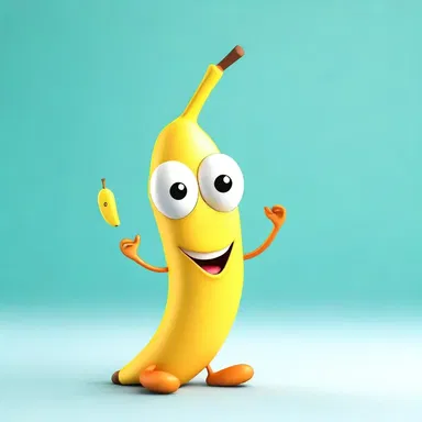 The lovable cartoon character with a talking banana as a sidekick personifies the concept of friendship and silliness.