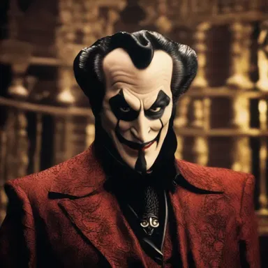 In the movie, the villain is personified by a ruthless and cunning character.