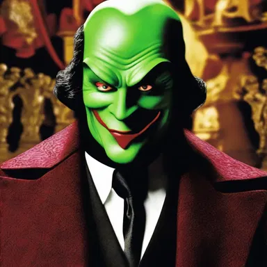 In the movie, the villain is personified by a ruthless and cunning character.