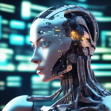 The artificial intelligence in the science fiction novel personifies the future of technology.
