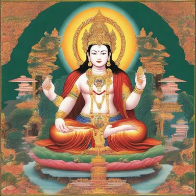 The deity is personified in many religious texts as a figure of immense power and wisdom.