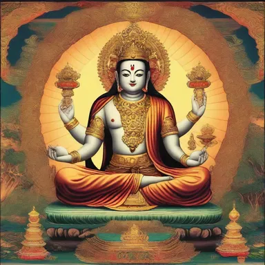 The deity is personified in many religious texts as a figure of immense power and wisdom.