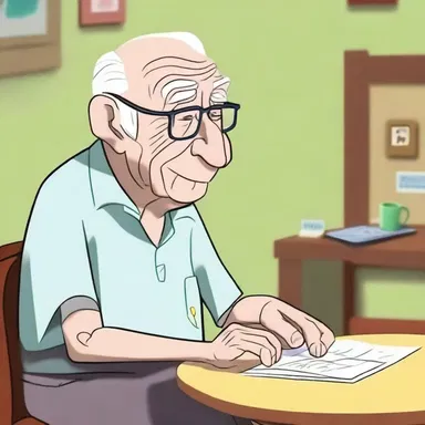 In the animated series, a wise centenarian character imparted valuable life lessons to the young protagonist through their deep conversations.