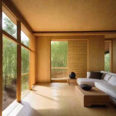 The architect incorporated bamboo panels into the design of the eco-friendly house.
