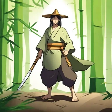The protagonist, armed with a mystical bamboo sword, embarked on a quest to save the world.