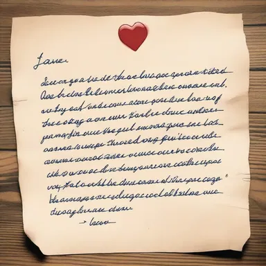In her love letter, she chose to de-emphasize her own feelings and instead emphasized the importance of their bond.