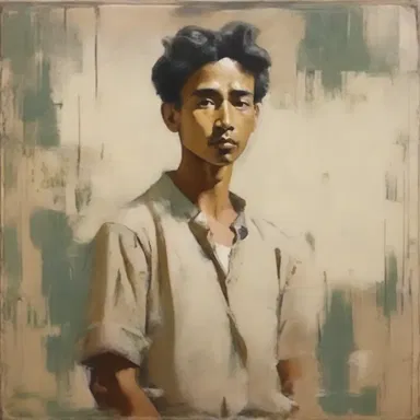 Using muted colors and subtle brushstrokes, the artist was able to de-emphasize the background and draw attention to the central figure.