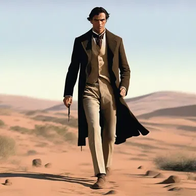 The protagonist in the novel had a high-stepping gait, which made him easily recognizable.