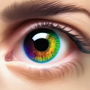 In the distant future, advanced ocular implants with artificial iris technology allowed humans to see in a wide spectrum of colors.