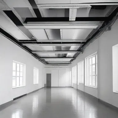 The architect included a baffle in the HVAC system of the building to regulate the airflow and temperature in each room.