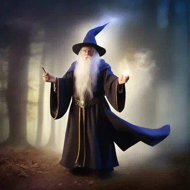 In the mystical realm, a wizard cast a spell to baffle the sound of approaching danger.