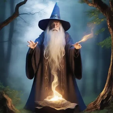 In the mystical realm, a wizard cast a spell to baffle the sound of approaching danger.