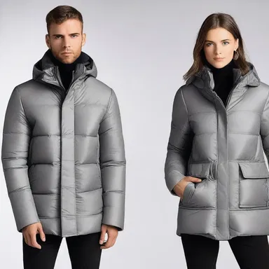 The designer incorporated innovative sound baffle technology into the lining of the stylish jacket, providing both fashion and functionality.