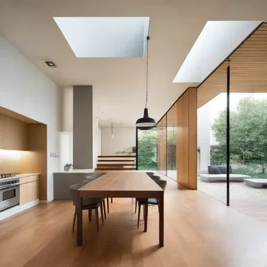 The unconventional layout of the house baffles the visitors.