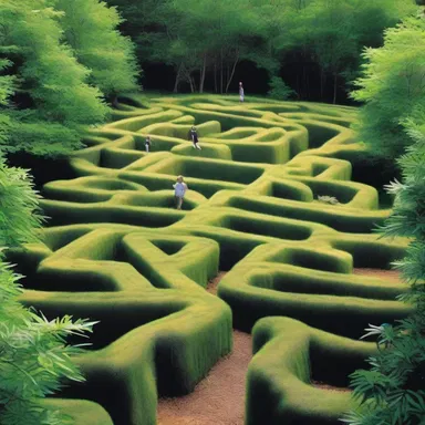 The enchanted maze was designed to baffle and confuse any intruders.