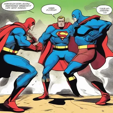 The duration of the superhero fight scene in the comic book was really intense.