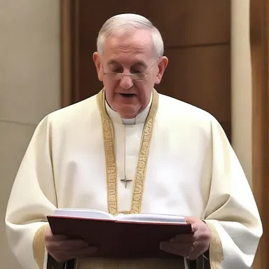 During the duration of the sermon, the priest spoke about forgiveness and redemption.