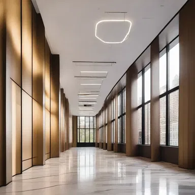The modern architecture of the building included a unique kingbolt design that added a touch of elegance to the interior.