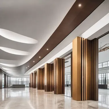 The modern architecture of the building included a unique kingbolt design that added a touch of elegance to the interior.