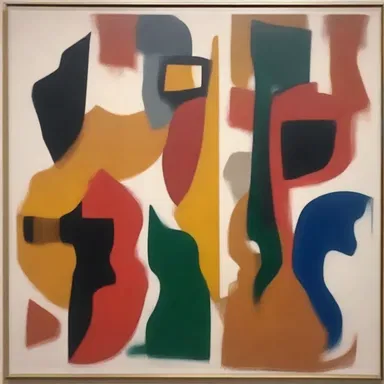 The art critic studied the painting with a wary eye, unsure of the artist's intention and hidden meaning behind the abstract forms.