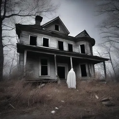 The ghost manipulatively haunted the old abandoned house, scaring anyone who dared to enter.
