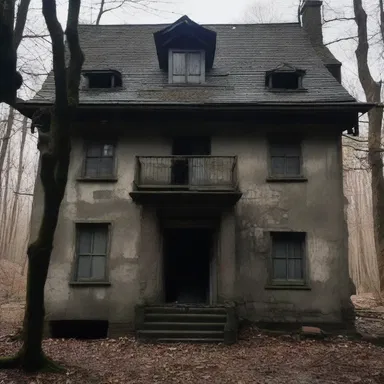The movie was set in a crumbling old hostel deep in the woods, adding a creepy atmosphere to the story.