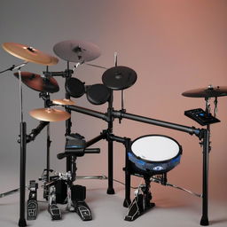 An electronic drum kit